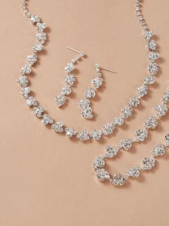 Ensemble de bijoux de mariage 3 pièces Cadeau de Saint Valentin