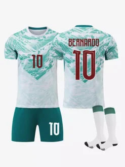 Ensemble de 3 maillots extérieurs de l'équipe nationale 2026 : Ronaldo n° 7 et B. Fernandes n° 8