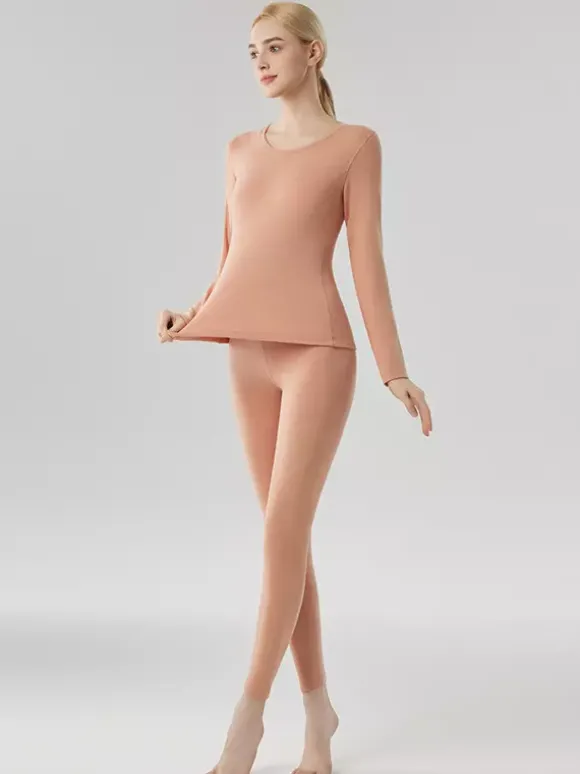 Ensemble de sous-vêtements thermiques skinny chauds en cachemire et lyocell 2026
