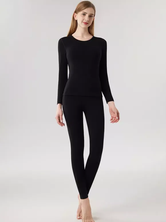 Ensemble de sous-vêtements thermiques skinny chauds en cachemire et lyocell 2026