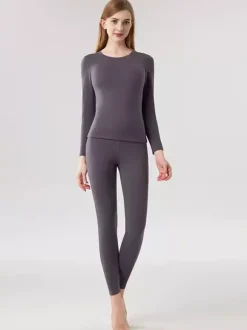 Ensemble de sous-vêtements thermiques skinny chauds en cachemire et lyocell 2026