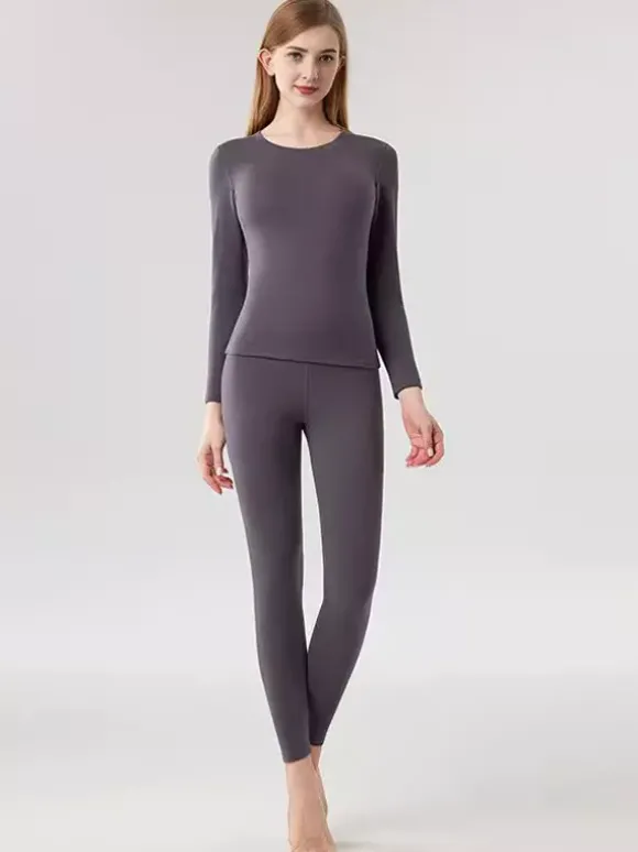 Ensemble de sous-vêtements thermiques skinny chauds en cachemire et lyocell 2026