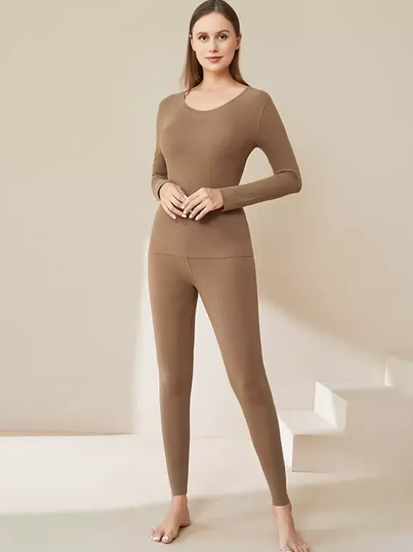 Ensemble de sous-vêtements thermiques longs pour femmes 2026