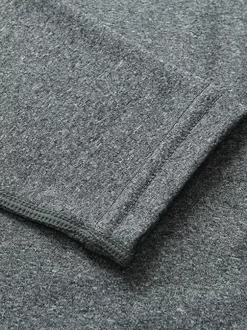 Ensemble de sous-vêtements unisexe doublé polaire coupe ajustée col en V haut et bas sans coutures.