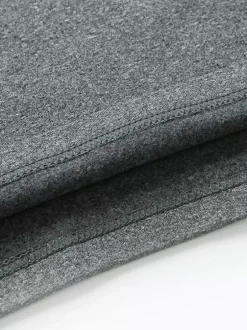 Ensemble de sous-vêtements unisexe doublé polaire coupe ajustée col en V haut et bas sans coutures.