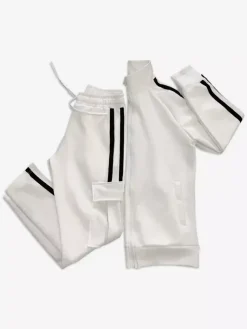 Ensemble De Sport Veste Pantalon Noir Football Entraînement Confortable