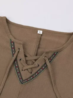 Ensemble de tunique médiévale verte 3 pièces pour homme robe Renaissance avec ceinture et brassards costume de rôdeur viking celtique pour fête médiévale