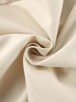 Ensemble deux pièces abricot décontracté quotidien : haut sans manches à col V et pantalon