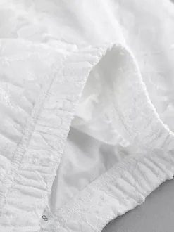 Ensemble deux pièces blanc chic décontracté au quotidien bretelles en dentelle pantalon sans manches