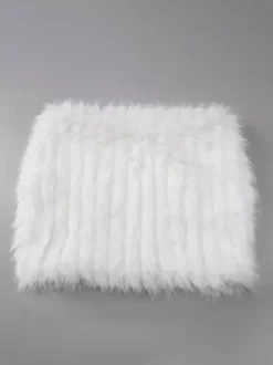 Ensemble deux pièces blanc chic style villégiature en polyester jupe bustier sans manches