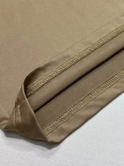 Ensemble deux pièces gris décontracté pour soirée col montant manches longues et pantalon