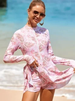Ensemble deux pièces à jupe et manches longues anti-UV