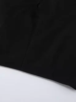 Ensemble deux pièces élégant pour femme tailleur pantalon - Col montant vintage boutons dorés manches cloche - Tenue de soirée de gala printemps 2026