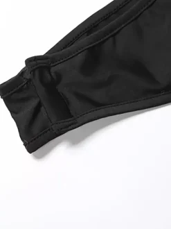 Ensemble deux pièces noir sexy pour femme - Body dos nu à col montant et jupe longue - Soirée d'été 2026