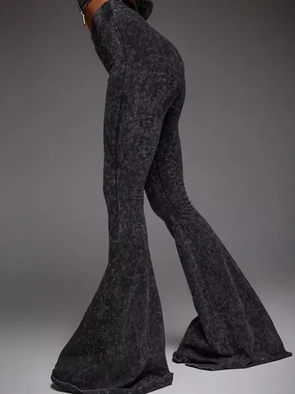 Ensemble deux pièces pour filles sexy haut court zippé à col montant et pantalon évasé tenue printemps 2026
