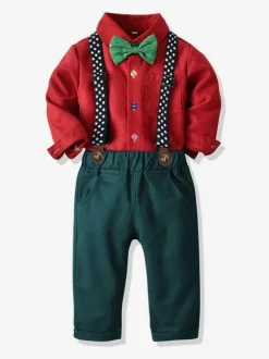 Ensemble Déguisement Noël Pour Enfants 3 Pièces Garçon