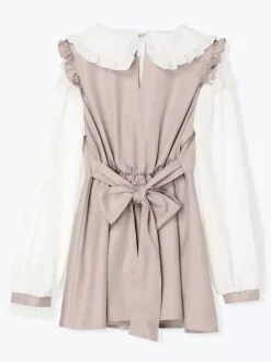 Ensemble Lolita à manches longues et à lacets short à volants