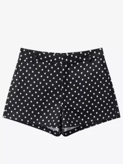Ensemble 2 pièces à pois pour femme - Veste courte décontractée et short - Collection streetwear printemps 2026