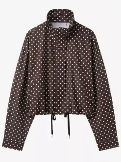 Ensemble 2 pièces à pois pour femme - Veste courte décontractée et short - Collection streetwear printemps 2026