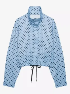 Ensemble 2 pièces à pois pour femme - Veste courte décontractée et short - Collection streetwear printemps 2026