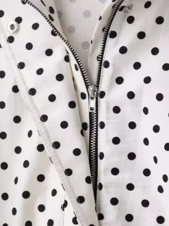 Ensemble 2 pièces à pois pour femme - Veste courte décontractée et short - Collection streetwear printemps 2026