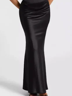 Ensemble 2 pièces pour femme corset à lacets et jupe longue orné de strass idéal pour les fêtes (collection 2026).
