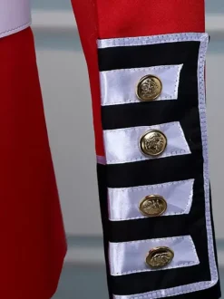 Ensemble rétro rouge pour hommes élégant manches longues costume machaon Performance vêtements de danse