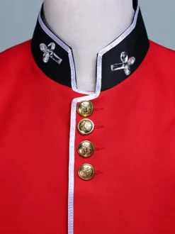 Ensemble rétro rouge pour hommes élégant manches longues costume machaon Performance vêtements de danse