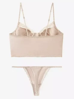 Ensembles de lingerie 2 pièces en dentelle noire : soutien-gorge et culotte