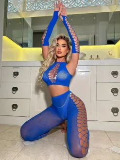 Ensembles de vêtements de club sexy sans manches et découpés