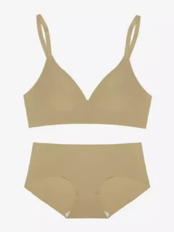 Ensembles soutien-gorge et culotte 2 pièces de lingerie verte
