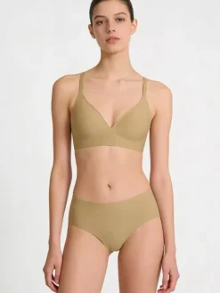 Ensembles soutien-gorge et culotte 2 pièces de lingerie verte