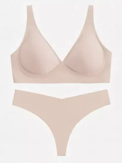 Ensembles soutien-gorge et culotte 2 pièces de lingerie verte