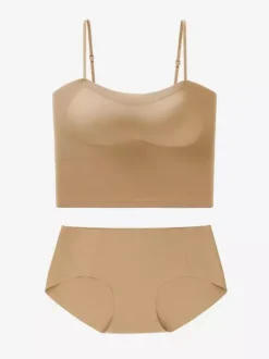 Ensembles de lingerie 2 pièces vert soutien-gorge et culotte