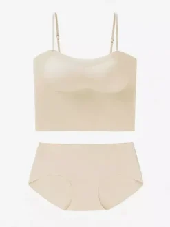 Ensembles de lingerie 2 pièces vert soutien-gorge et culotte