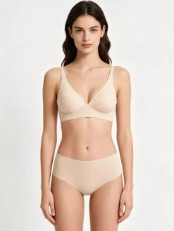 Ensemble soutien-gorge et culotte abricot clair (2 pièces)