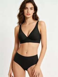 Ensemble soutien-gorge et culotte abricot clair (2 pièces)