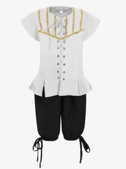 Ensemble vintage noir rétro polyester manches courtes costumes rétro pour homme Bourgogne