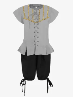 Ensemble vintage noir rétro polyester manches courtes costumes rétro pour homme Bourgogne