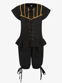 Ensemble vintage noir rétro polyester manches courtes costumes rétro pour homme Bourgogne