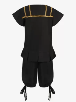 Ensemble vintage noir rétro polyester manches courtes costumes rétro pour homme Bourgogne