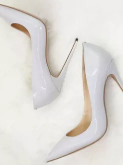 Escarpins à Talons Hauts avec Bout Pointu Unicolore
