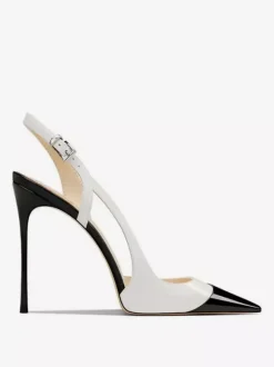 Escarpins à talons hauts pour femmes bout pointu bride arrière ajourée
