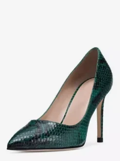 Escarpins à talons hauts pour femmes bout pointu motif serpent à enfiler