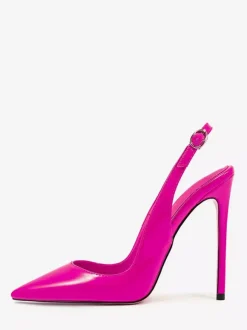 Escarpins à talons hauts pour femmes chaussures habillées à bout pointu et bride arrière