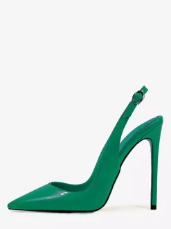Escarpins à talons hauts pour femmes chaussures habillées à bout pointu et bride arrière