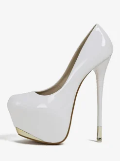 Escarpins en cuir verni à talons hauts sexy pour femmes