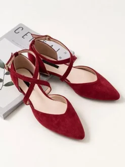 Escarpins femme talon plate noir