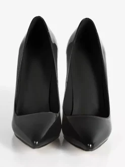 Escarpins noirs sexy à talons hauts et bout pointu pour femmes