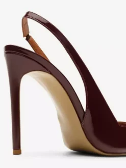Escarpins bordeaux à talons hauts et bout pointu pour femmes (2026)